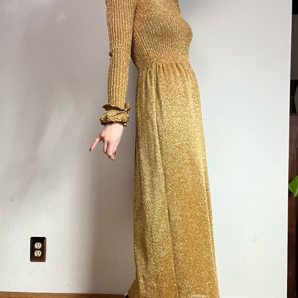Roncelli Gold Knit Maxi Dress - Picture 7 of 16